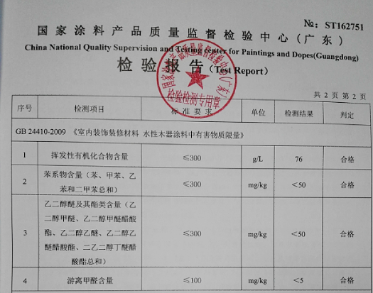 大荷水性封闭底漆检测报告