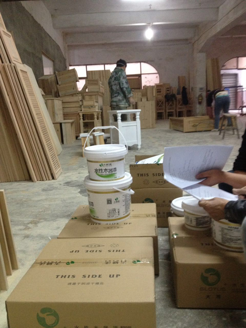 大荷漆“高服务”助力元凯家具厂把握水性漆涂装未来！