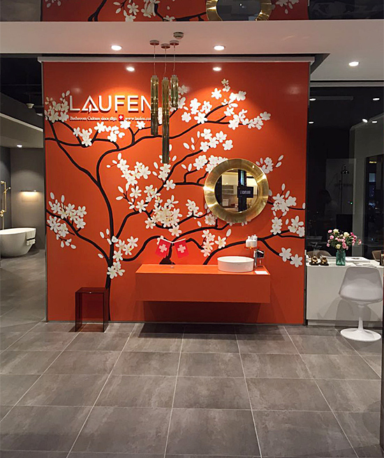 劳芬(LAUFEN)展厅使用大荷水性木器漆